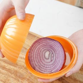 1pc Plastic Onion Storage Keeper Pod - Orange