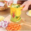 1pc Diced Onion; French Fries; Carrot And Ham; Cucumber And Potato Cutter; 5.91''×3.94''×3.35'' - White