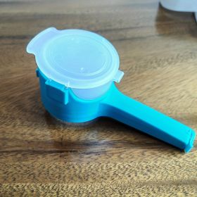 Food Storage Sealing Clips With Pour Spouts; Kitchen Chip Bag Clips; Plastic Cap Sealer Clips; Great For Kitchen Food Storage And Organization - Blue