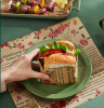 Baking oil absorbent paper home kitchen sandwich pizza silicone oil baking paper air fryer absorbing oven oil paper - LUD06-A