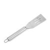 Short Slotted Turner Stainless Steel Flat Spatula for Frying Egg Burger Steak Meat BBQ Kitchen Gadget Tool - stainless steel