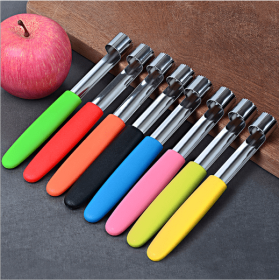 Apple Corer Pitter Pear Bell Twist Fruit Stoner Pit Kitchen Easy Core Seed Remove Tool Gadget Remover pepper Eight colors - black