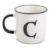 Thyme & Table Monogram C Stoneware Coffee Mug 16oz, White - Thyme & Table