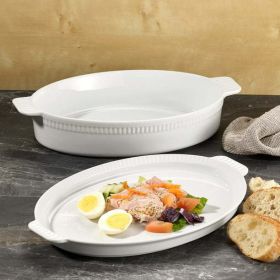 Better Homes & Gardens, Lidded Oval Baker, White - Better Homes & Gardens