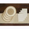 BH&G Set of 4 Jute Placemats-Natural color - 14"x20", 1 Jute - Natural color -Table Runner and 4- White Napkins - Better Homes & Gardens