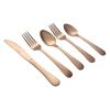 Better Homes & Gardens Alder 20 Piece Flatware Set - Rose Gold Matte Finish - Better Homes & Gardens