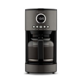 12 Cup Coffeemaker , Stainless Steel Black - Black