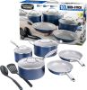 Pots and Pans Set Ceramic Nonstick Cookware Set 10 Pcs - A