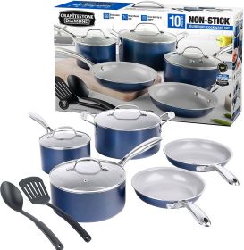 Pots and Pans Set Ceramic Nonstick Cookware Set 10 Pcs - A
