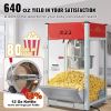 VEVOR Popcorn Popper Machine 8 Oz Countertop Popcorn Maker 850W 48 Cups Red - 12 Oz