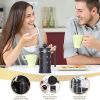 Small French Press Coffee Make; with 4 Level Filtration System Borosilicate Glass Durable Stainless Steel Thickened Heat Resistant - default