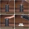 Small French Press Coffee Make; with 4 Level Filtration System Borosilicate Glass Durable Stainless Steel Thickened Heat Resistant - default