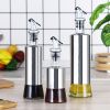 1PC Glass Seasoning Bottle Oil Bottle Stainless Steel Sheath Oil Pot Oil Pot Set Vinegar Bottle Soy Sauce Bottle Kitchen Supplies - 500ML