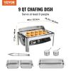 VEVOR Rectangle Chafing Dish Set - 1-Pack