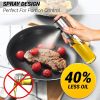 Reusable Glass Oil Sprayer - 100ml/3.5oz - Ideal for Cooking - Olive Oil Mister Spray Bottle - Dispenser Spray Bottle - Golden