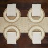 BH&G Set of 4 Jute Placemats-Natural color - 14"x20", 1 Jute - Natural color -Table Runner and 4- White Napkins - Better Homes & Gardens