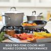 15-Piece Classic Brights Nonstick Pots and Pans/Cookware Set, Red Gradient - Gray