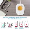 Coffee Mug Warmer Cup Warmer Auto Shut Off Coffee Tea Milk Electric Heater Pad Office Home Desk Coffee Mug Warmer - White