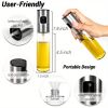 Reusable Glass Oil Sprayer - 100ml/3.5oz - Ideal for Cooking - Olive Oil Mister Spray Bottle - Dispenser Spray Bottle - Golden