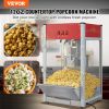 VEVOR Popcorn Popper Machine 8 Oz Countertop Popcorn Maker 850W 48 Cups Red - 12 Oz