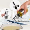 1PC Glass Seasoning Bottle Oil Bottle Stainless Steel Sheath Oil Pot Oil Pot Set Vinegar Bottle Soy Sauce Bottle Kitchen Supplies - 500ML