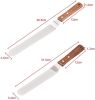 4pcs Home/Kitchen Stainless Baking Spatula Utensils Curved Butter Knife Cake Spatula Kits - New
