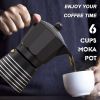 Stovetop Espresso Maker; ; Aluminum Moka Pot Gift Set for Christmas - default