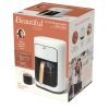 14-Cup Programmable Drip Coffee Maker with Touch-Activated Display, White Icing by Drew Barrymore - oystergrey