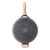 Prairie Signature 6 Quart Cast Aluminum Jumbo Cooker Sauté Pan, Charcoal Speckle - charcoalspeckle