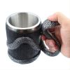 1pc Snake Coffee Mug Cup Cobra Drinking Cups; Stainless Steel Beer Mug Espresso Cup Beverage Mug For Milk Coffee Ice Cream Tea Juice - 550ml