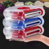 1pc 3 In 1 Peeler Stainless Steel Slicer Multifunctional Vegetable Cutter Portable Fruit Gadget Potato Grater Kitchen Accessories - Green