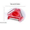 1pc 3 In 1 Peeler Stainless Steel Slicer Multifunctional Vegetable Cutter Portable Fruit Gadget Potato Grater Kitchen Accessories - Green