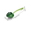 Green Leaf Cooking Spoon Vegetables Fruit Salad Baking Bread Universal Spoon For Camping - Green