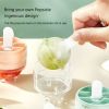 4pcs New Creative Dual-Purpose Lollipop Shaped Ice Hockey Ice Cube Mold Whiskey Household Round Ball Ice Maker - Four Combinations