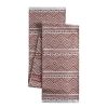 Better Homes & Gardens Geo Stripe Cotton Rich 14" x 90" Table Runner, Brick - Better Homes & Gardens