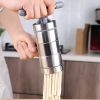 1pc Manual Noodle Press Machine; Noodle Machine Stainless Steel Household; Multiple Modes For Selection 7in*2.3in - 2 Kinds Of Molds