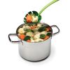 Green Leaf Cooking Spoon Vegetables Fruit Salad Baking Bread Universal Spoon For Camping - Green
