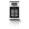 14 Cup Programmable Coffee Maker, Dark Stainless Steel - light stainless steel