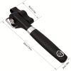 1pc Quick and Easy Stainless Steel Can Opener - Multifunctional Kitchen Gadget for Effortless Opening of Cans - Black