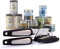 Handheld Manual Can Opener With Sharp Cutting Wheel Blade Lid Cap Openers - Black