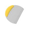 With scale flour dough cutter milk tie sugar not cut dough knife baking tools stainless steel single-sided cut - NM506-yellow