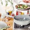 All-in-One 4 QT Hero Pan with Steam Insert, 3 Pc Set, Black Sesame by Drew Barrymore - blacksesame