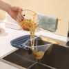 2pcs Kitchen Sink Drain Rack With Filter Multi-Functional Triangular Sink Rack Disposable Kitchen Waste Filter - Green