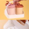 4pcs Set Ice Cream Maker; Reusable Ice Cube Trays; Easy Release Ice Sphere Tray; Household Ice Lolly Moulds - Multi-Color