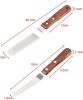4pcs Home/Kitchen Stainless Baking Spatula Utensils Curved Butter Knife Cake Spatula Kits - New