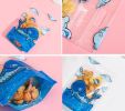 50 Pack Cute Cartoon Whale Stand Up Pouch Bags with Zip Lock for Food Storage Party Favor - Default