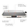 XL Electric Griddle 12" x 22"- Non-Stick, Black Sesame by Drew Barrymore - blacksesame