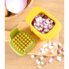 1pc Diced Onion; French Fries; Carrot And Ham; Cucumber And Potato Cutter; 5.91''×3.94''×3.35'' - White