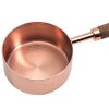 Kitchen Accessories 4Pcs/Set Measuring Cups Spoons Stainless Steel Plated Copper Wooden Handle Cooking Baking Tools - Rose Gold - 4Pcs/Set