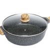 Prairie Signature 6 Quart Cast Aluminum Jumbo Cooker Sauté Pan, Charcoal Speckle - charcoalspeckle